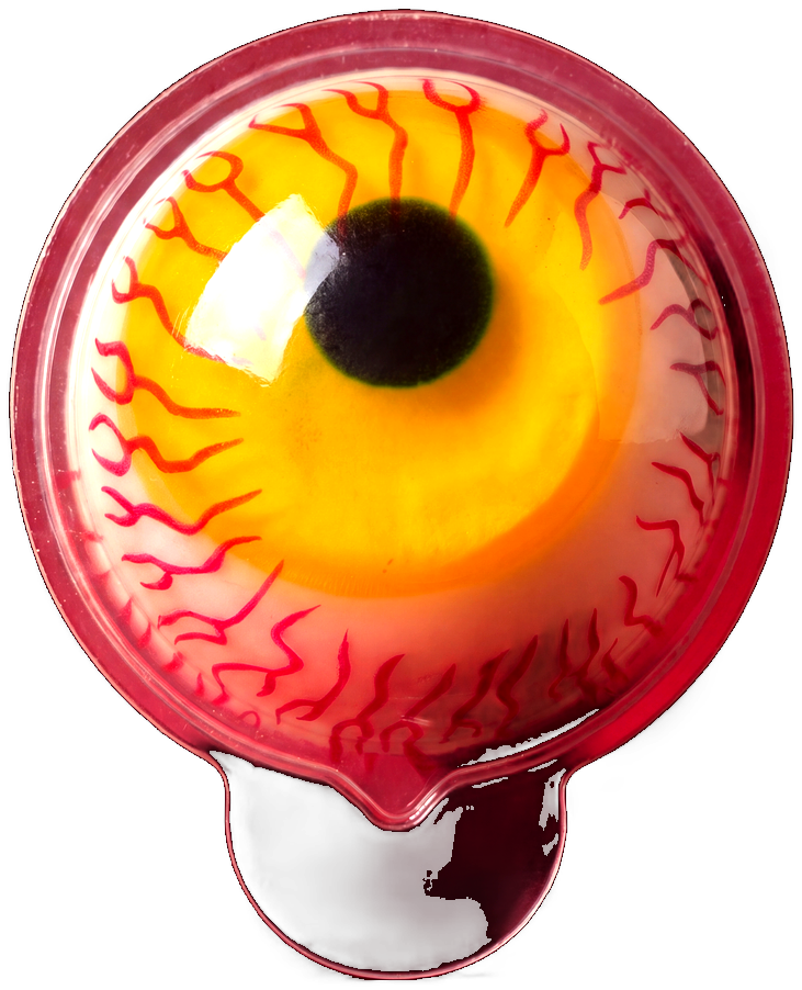 Eyeball gummy in its shell
