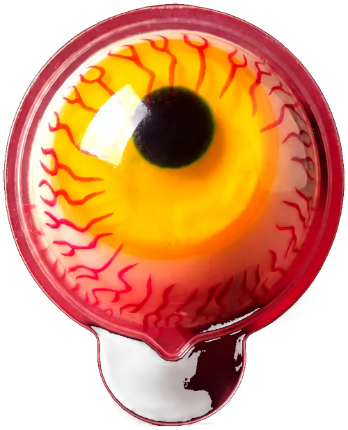 Eyeball gummy in its shell