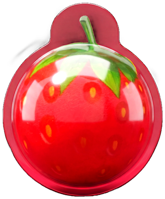 Strawberry gummy in its shell