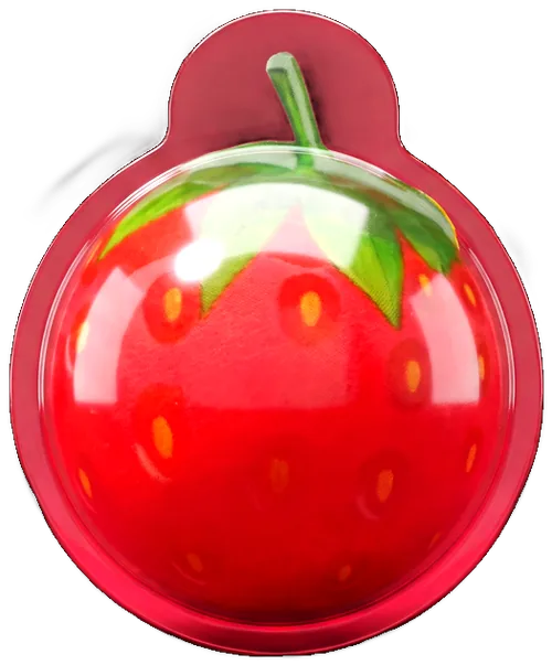Strawberry gummy in its shell