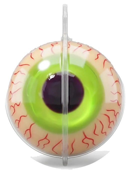 Eyeball gummy in its shell