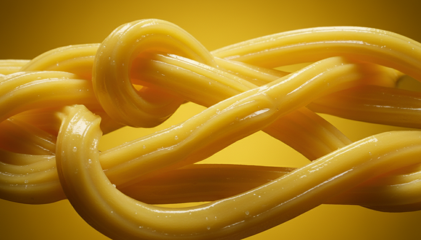 Lemon taffy ribbons